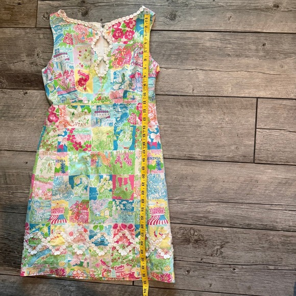 Lilly Pulitzer Women's Sleeveless Dress Multicolor State Print Size 0 - Picture 8 of 9